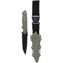 Tanto Plastic Knife (w/Sheath) (Tan), This dummy knife is ideal for airsoft loadouts, allowing you to continue playing for game modes that exclude battery/electric power, and also giving you the ability to do silent takedowns in-game